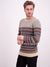 Lindbergh Men Beige Striped Sweater