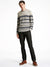 Lindbergh Men Grey Striped Sweater