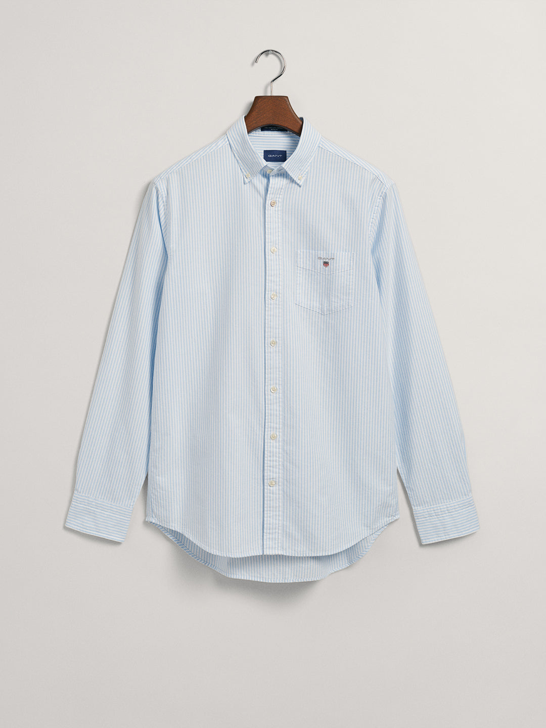 Gant Blue Oxford Striped Regular Fit Shirt