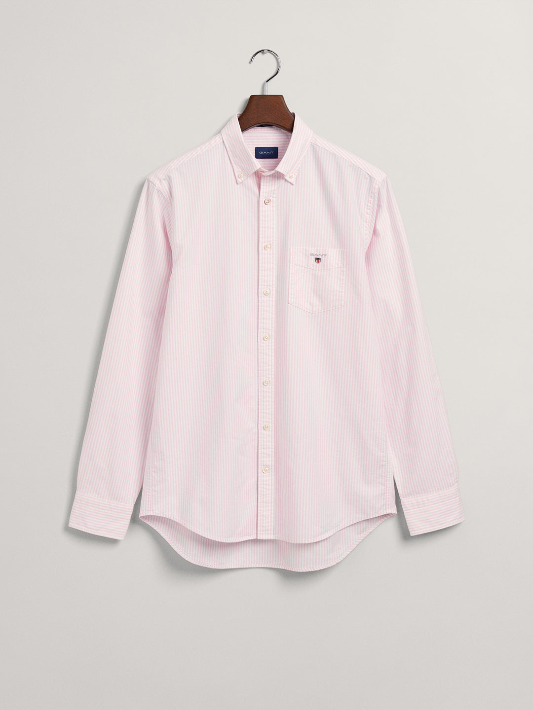 Gant Pink Oxford Striped Regular Fit Shirt