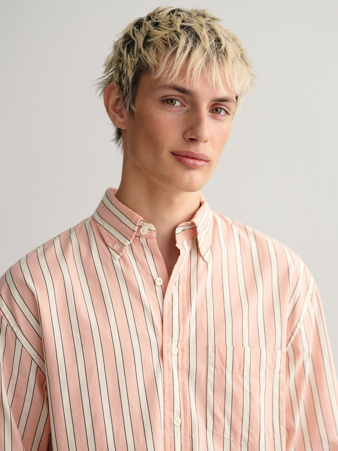 Gant Pink Oxford Striped Tailored Fit Shirt