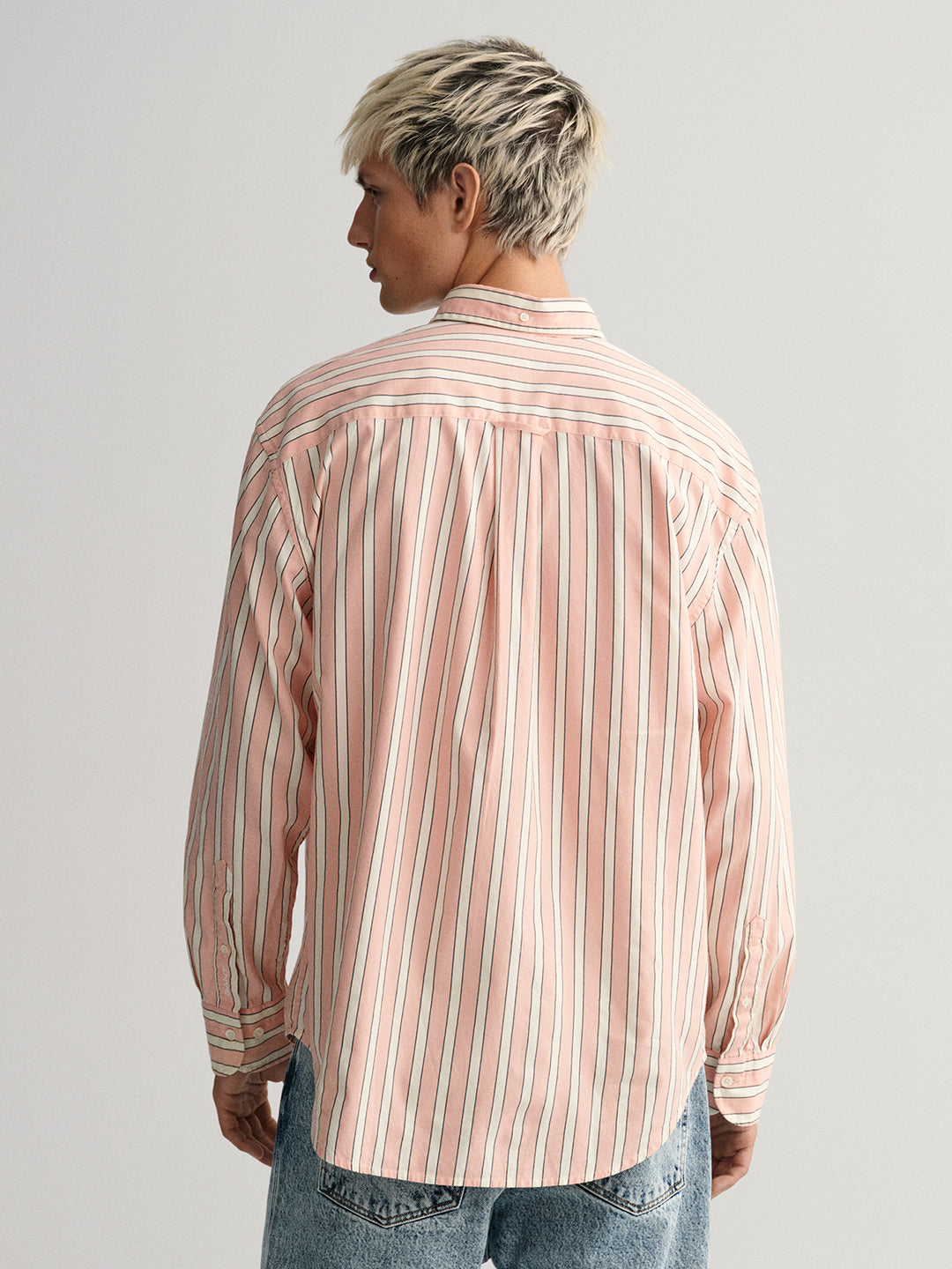 Gant Pink Oxford Striped Tailored Fit Shirt