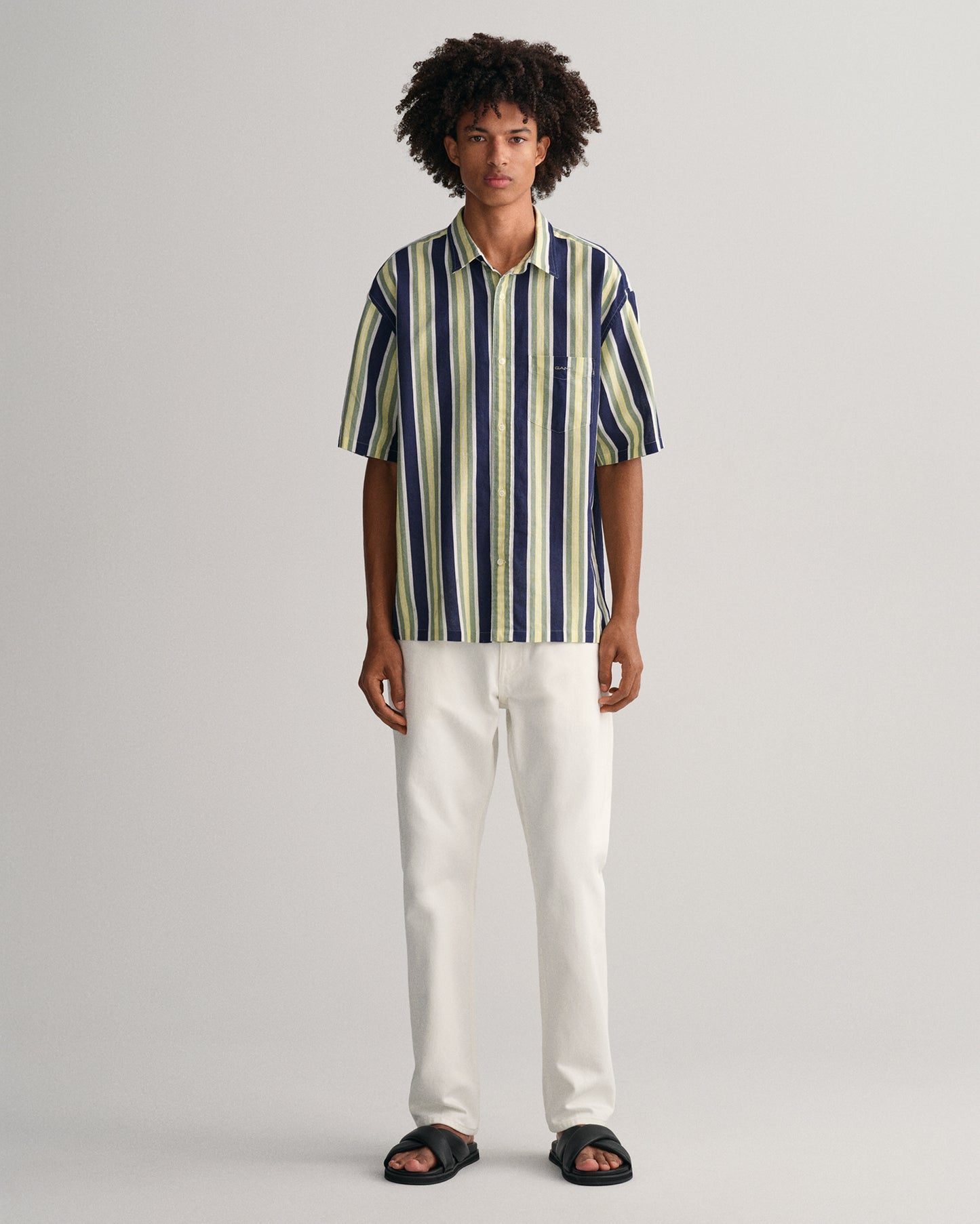 Gant Blue Striped Comfort Fit Shirt