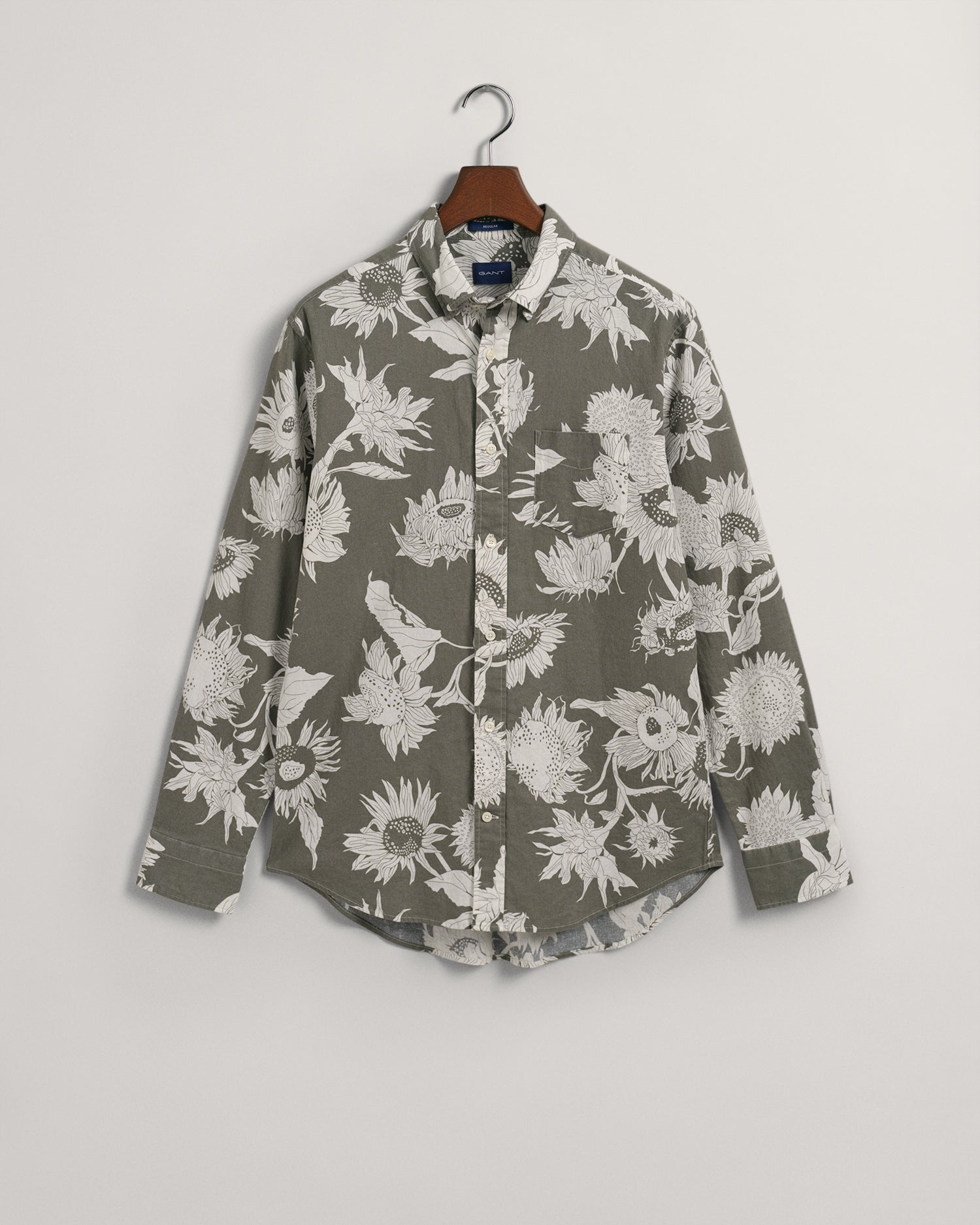 Gant Green Sunflower Print Regular Fit Shirt