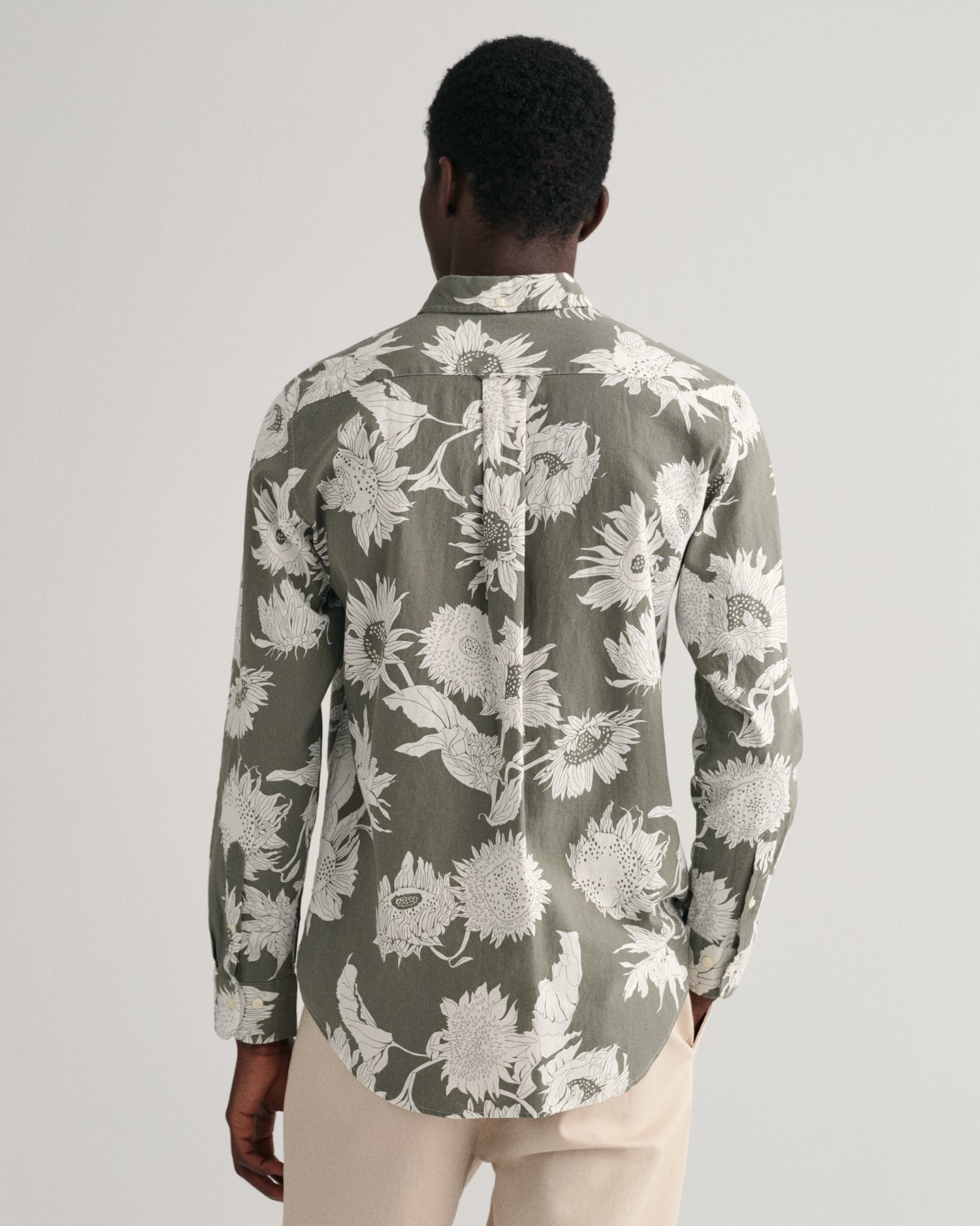 Gant Green Sunflower Print Regular Fit Shirt