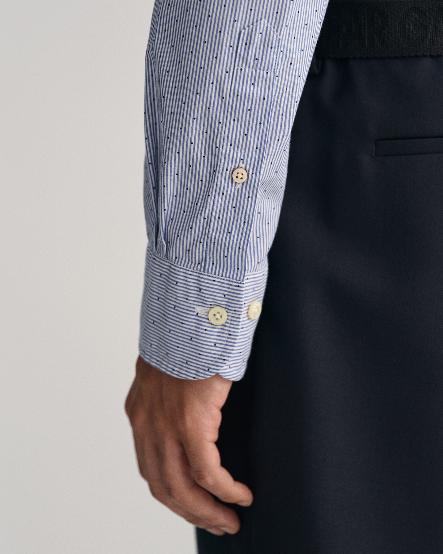 Gant Blue Banker Dot Slim Fit Shirt