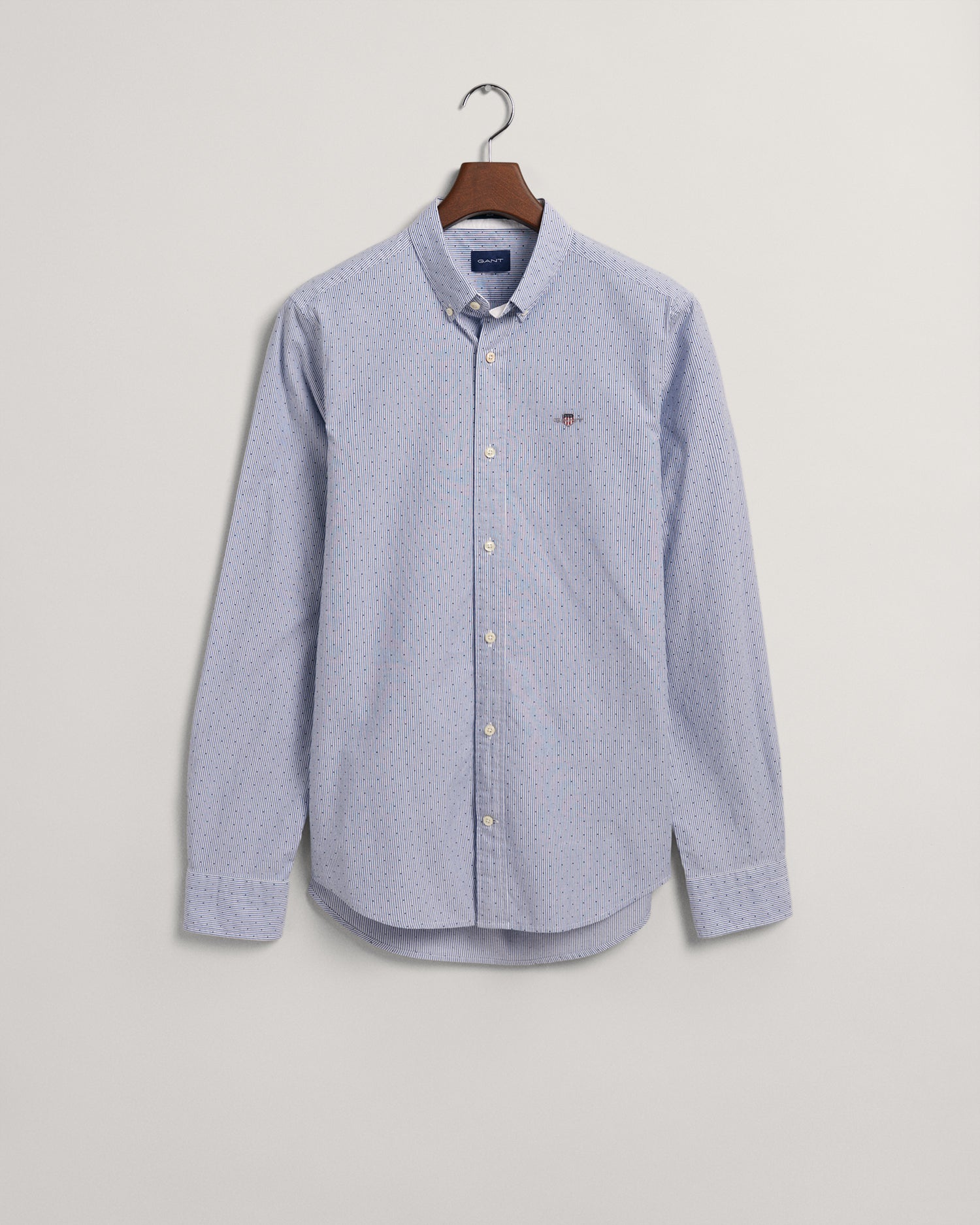 Gant Blue Banker Dot Slim Fit Shirt