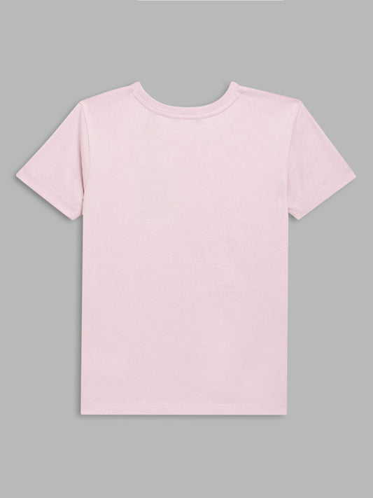 Gant Kids Pink Logo Regular Fit T-Shirt