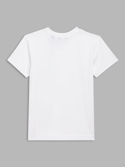 Gant Kids White Regular Fit T-Shirt