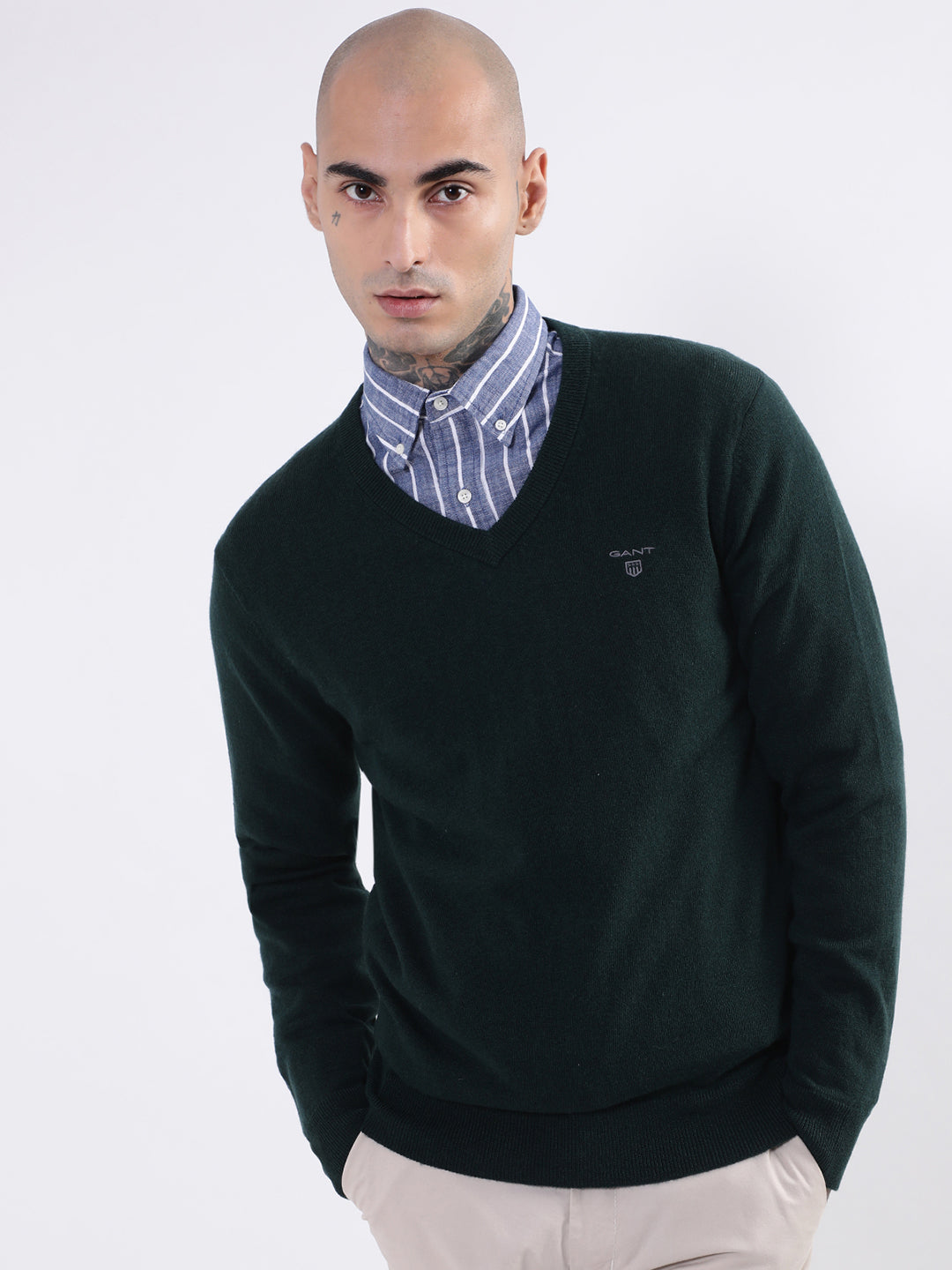 Gant Men Green Pullover