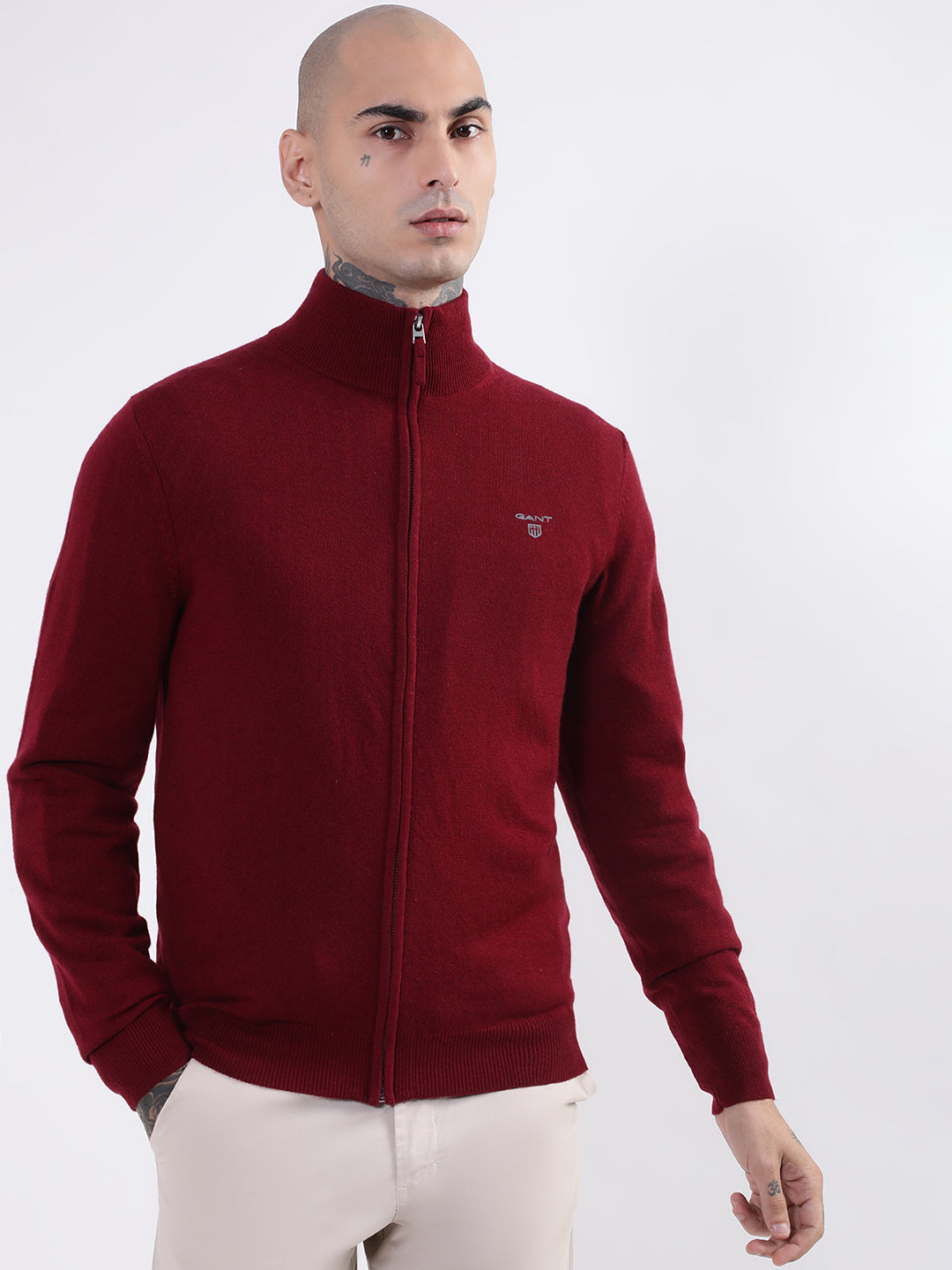 Gant Men Red Cardigan