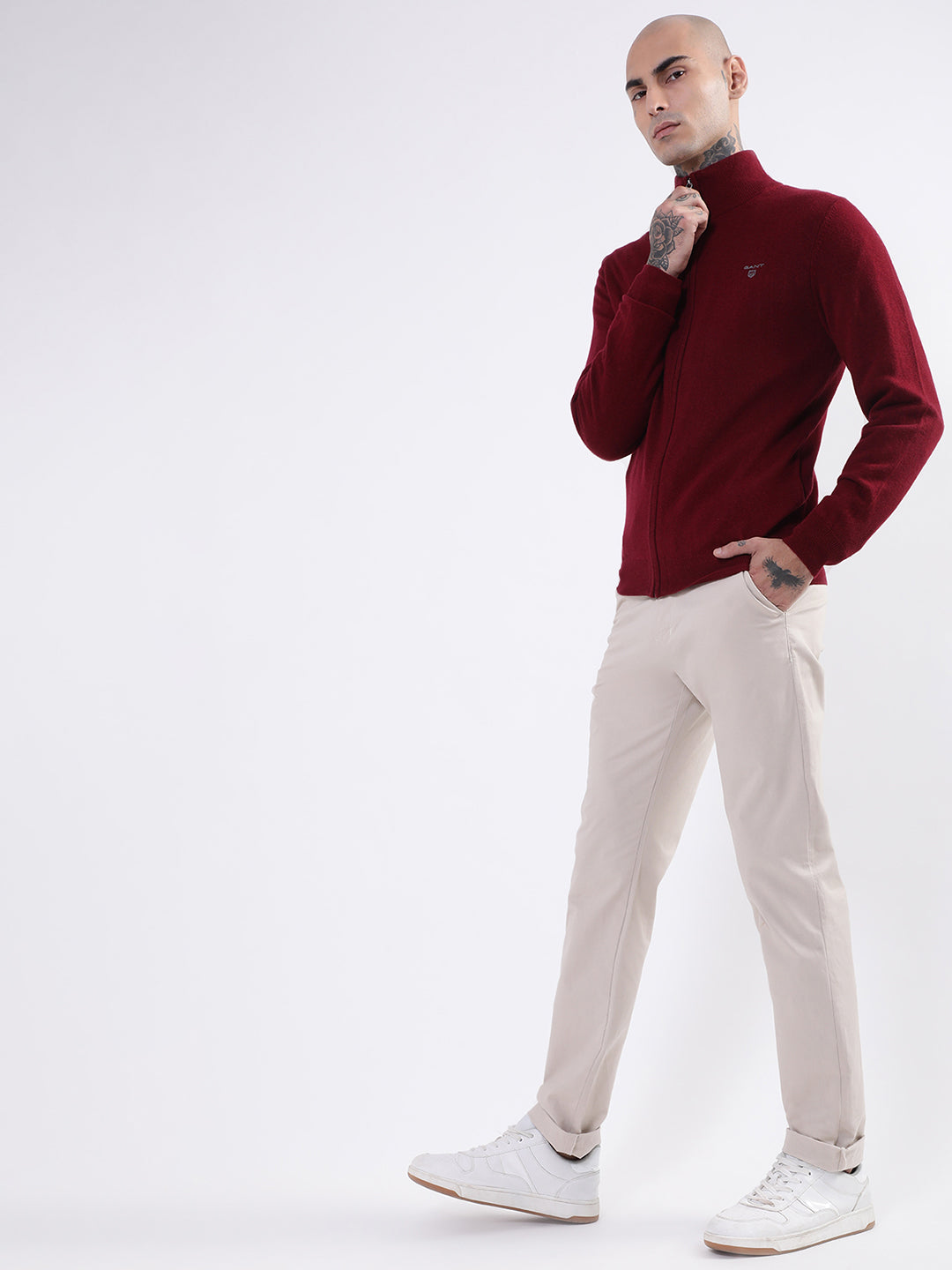 Gant Men Red Cardigan