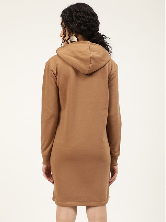 Gant Brown Cotton Jumper Dress