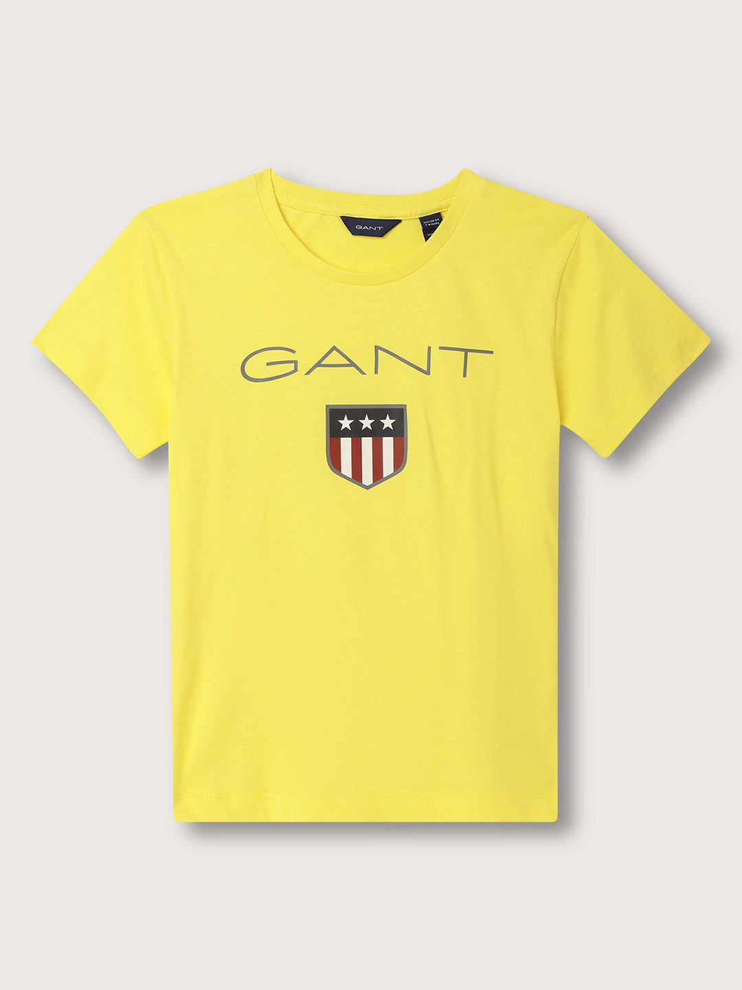 Gant Kids Yellow Logo Regular Fit T-Shirt