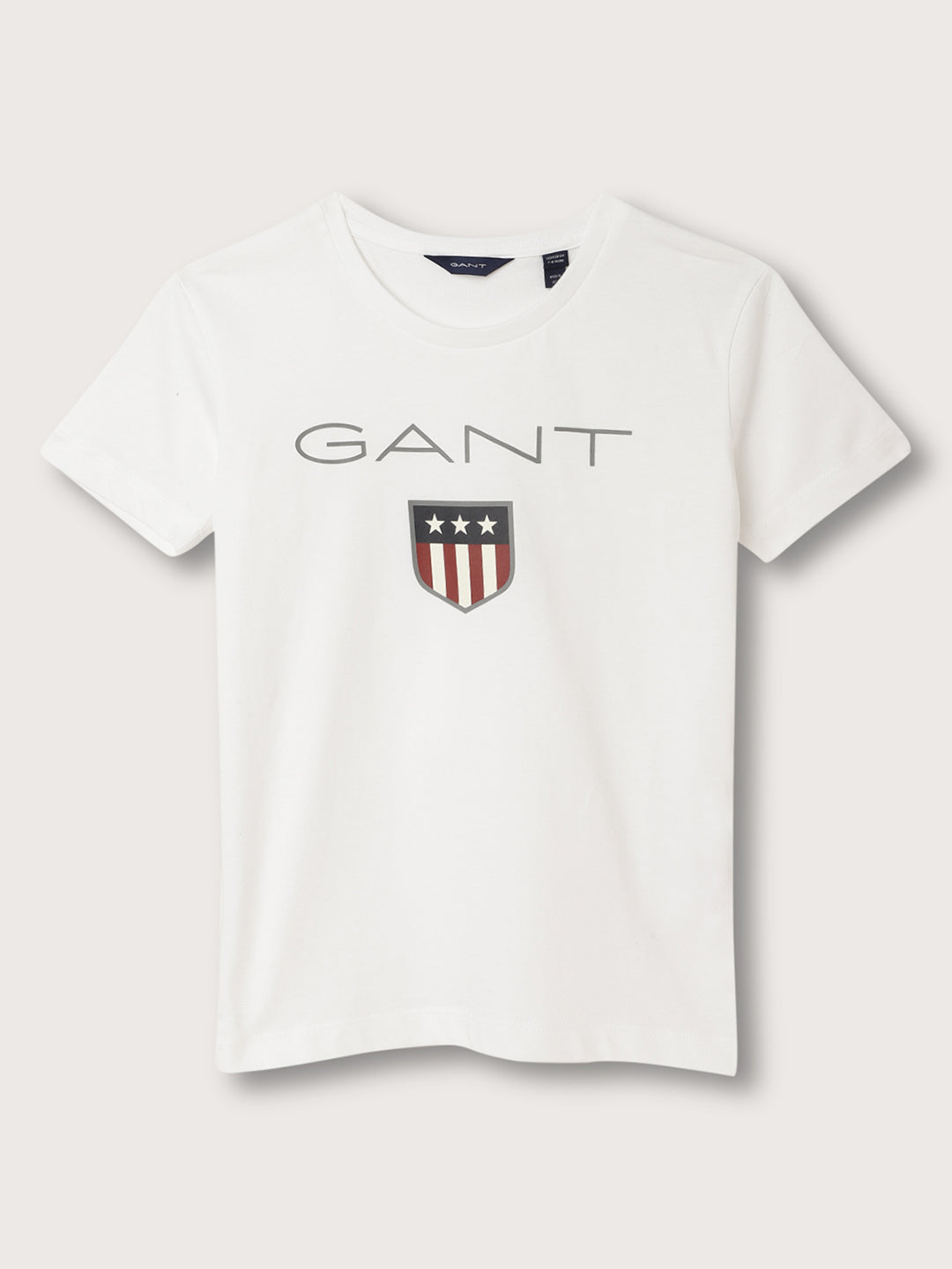 Gant Kids White Logo Regular Fit T-Shirt