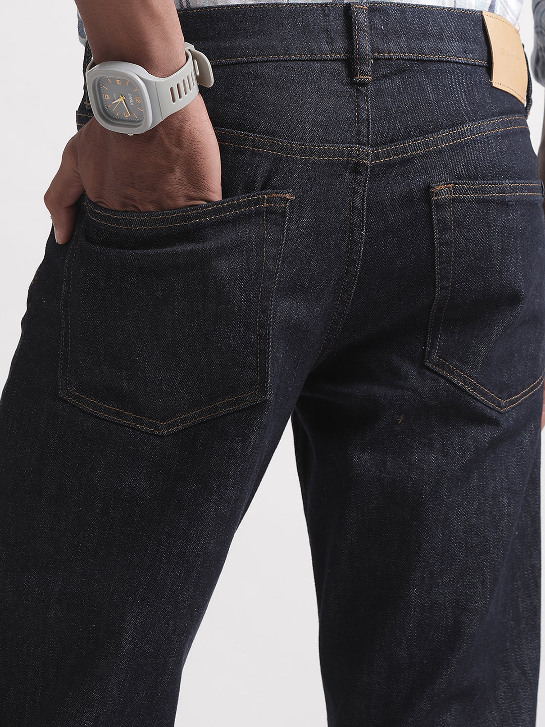 Gant Men Slim Fit Cotton Dark Shade Jeans