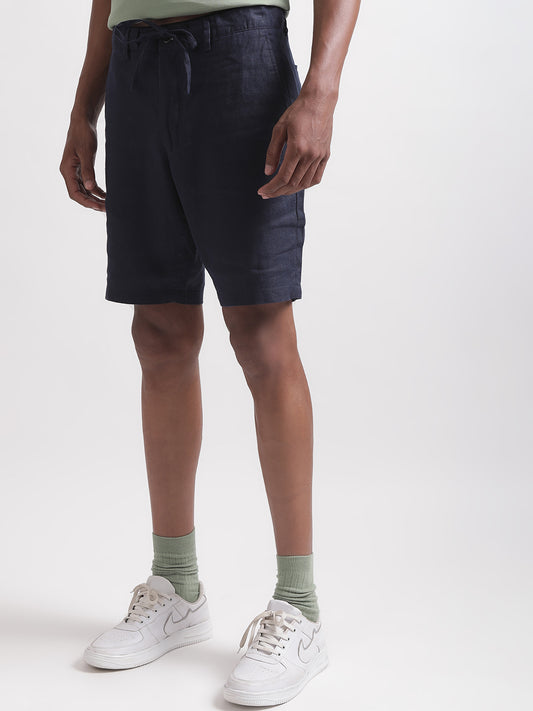 Gant Men Loose Fit Linen Denim Shorts