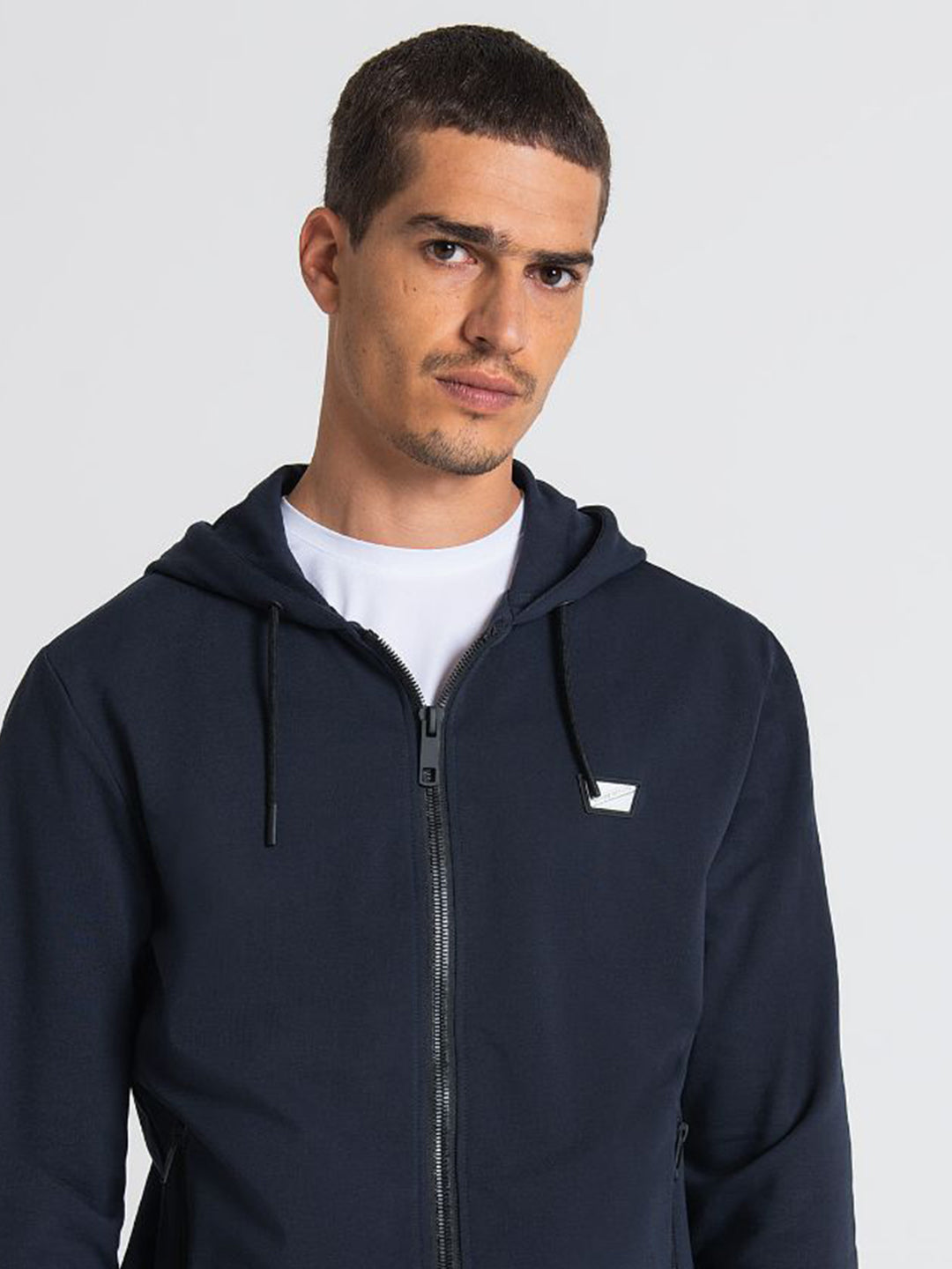 Antony Morato Men Blue Hooded Sweatshirt