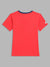 Blue Giraffe Boys Red Printed Round Neck TShirt