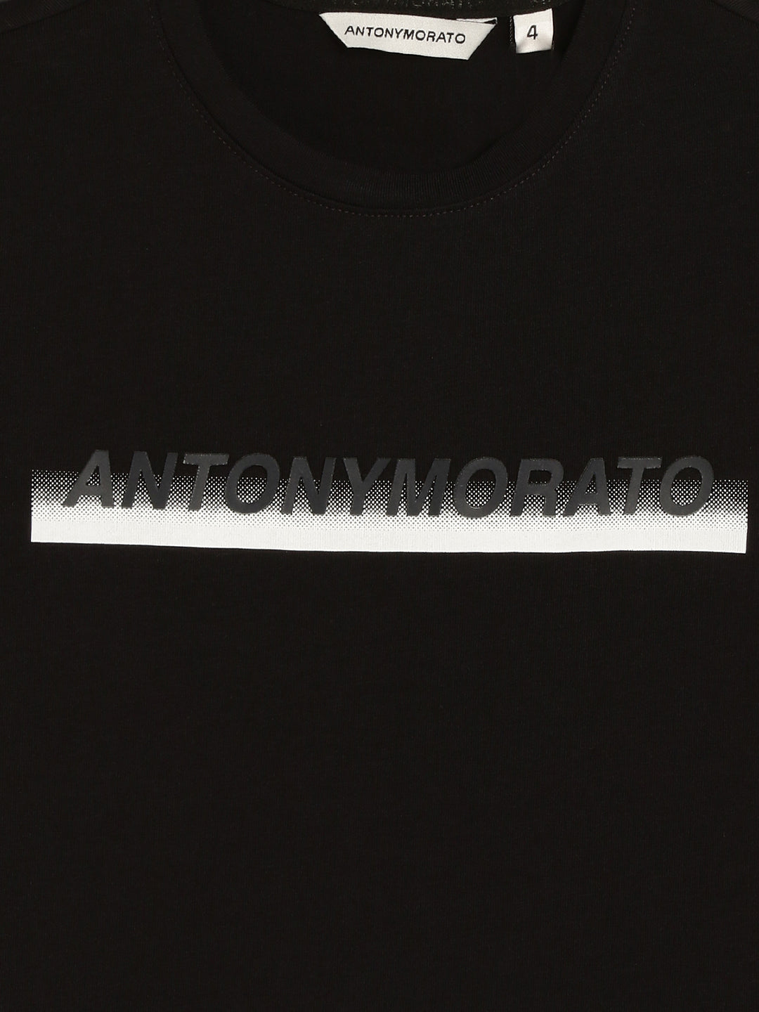 Antony Morato Kids Black Logo Regular Fit T-Shirt