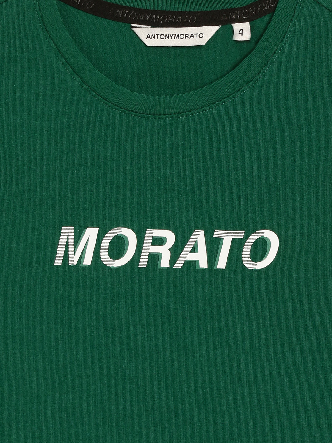 Antony Morato Kids Green Logo Regular Fit T-Shirt