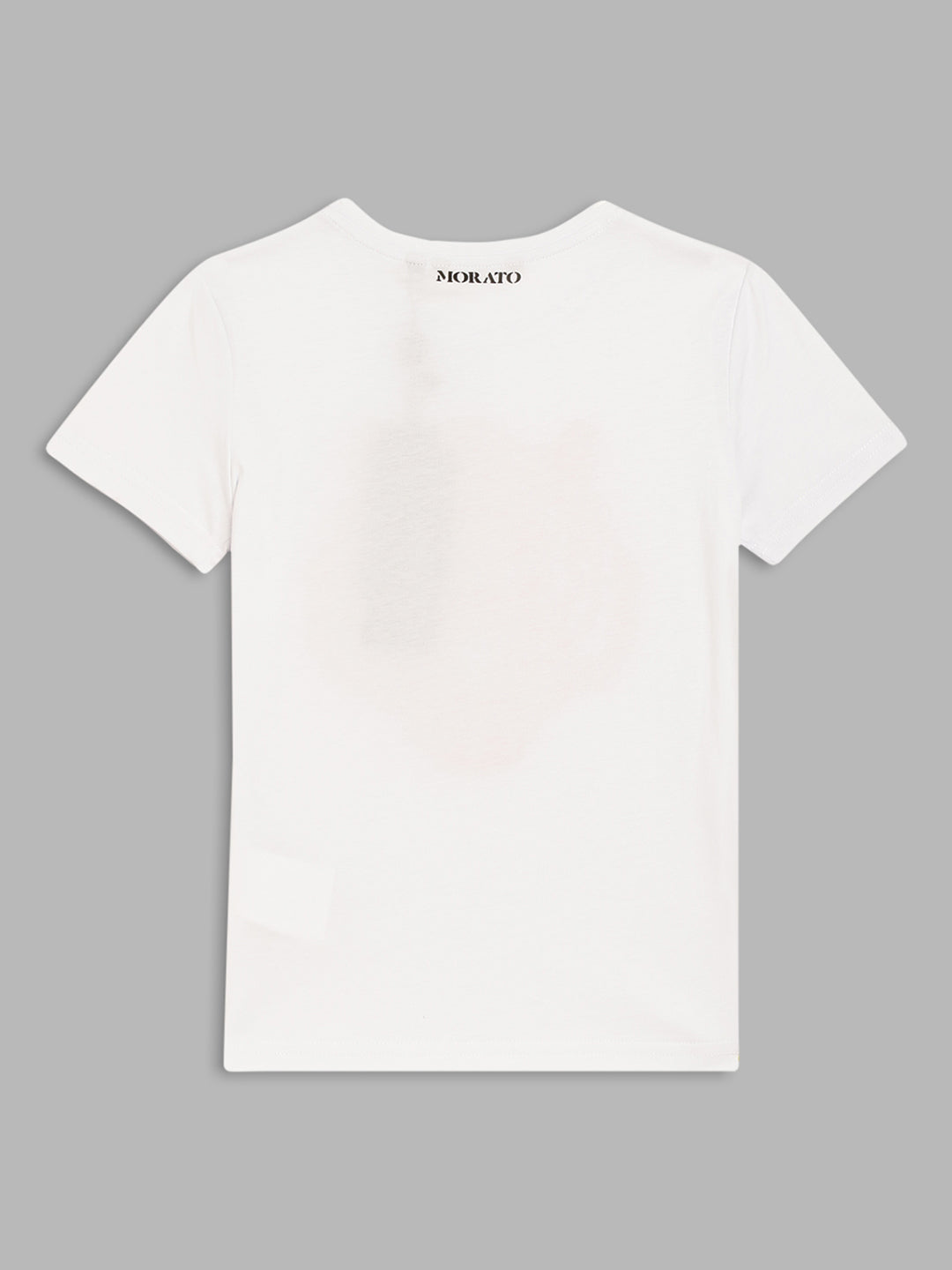 Antony Morato Kids White Printed Regular Fit T-Shirt