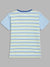 Blue Giraffe Boys Multi Striped Round Neck TShirt