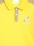 Blue Giraffe Boys Yellow Solid Polo TShirt