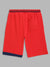 Blue Giraffe Boys Red Printed Regular Fit Shorts