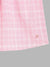 Elle Kids Girls Pink Checked Round Neck Top