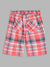 Blue Giraffe Boys Multi Checked Regular Fit Shorts