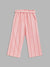 Elle Kids Girls Red Striped Straight Fit Trouser