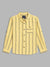 Blue Giraffe Boys Olive Striped Collar Shirt