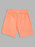 Elle Kids Girls Orange Solid Regular Fit Shorts