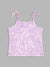 Blue Giraffe Girls Lilac Printed Square Neck Top