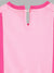 Blue Giraffe Girls Pink Solid Round Neck Dress