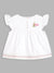 Elle Kids Girls Off White Solid Round Neck Top