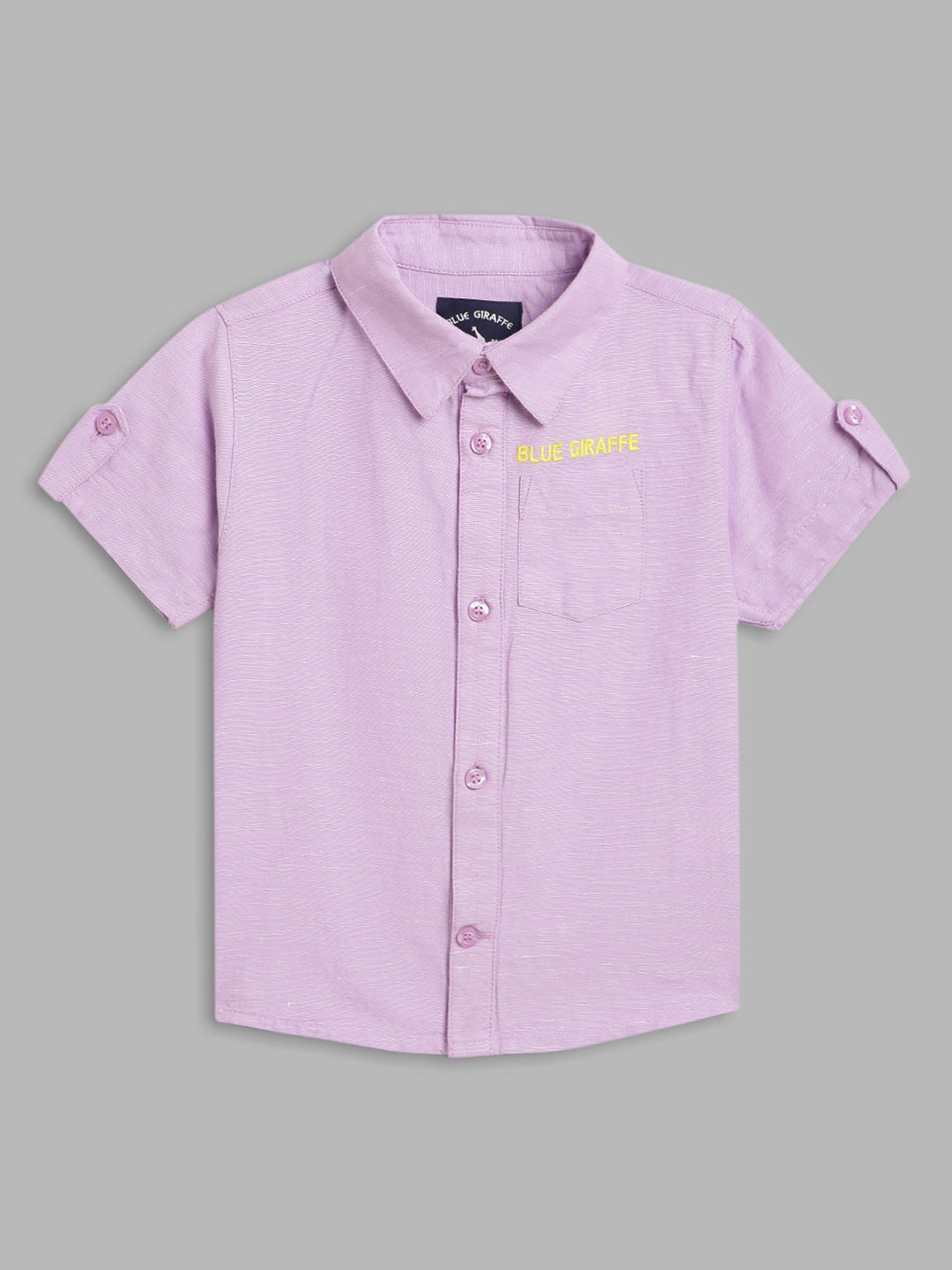 Blue Giraffe Kids Lilac Fashion Regular Fit Shirt