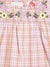 Blue Giraffe Girls Yellow Checked Square Neck Top