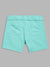 Elle Kids Girls Green Solid Regular Fit Shorts