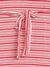 Elle Kids Girls Coral Striped Round Neck Dress