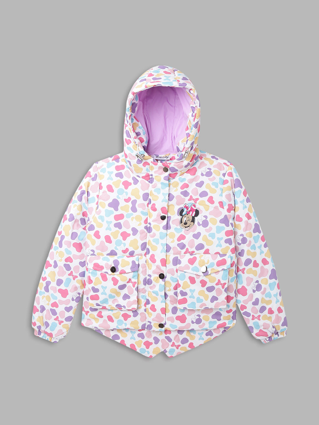 Blue Giraffe Girls Multi Printed Jacket