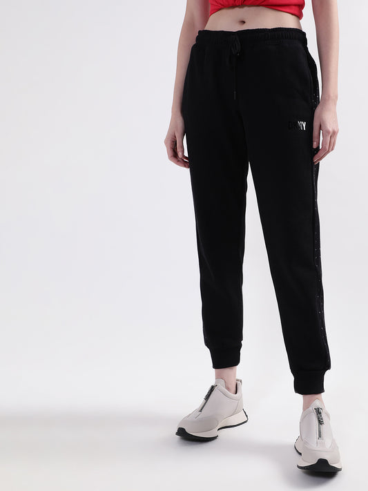 DKNY Women Black Sweat Pants