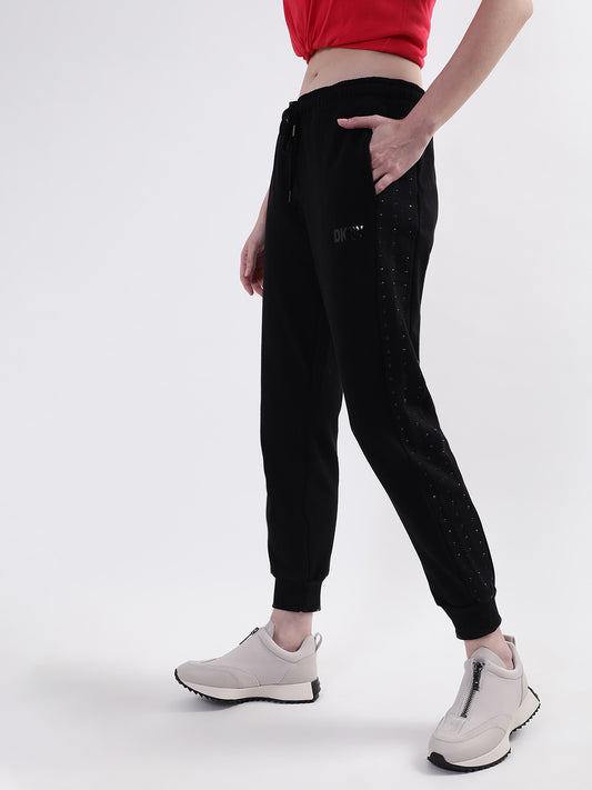 DKNY Women Black Sweat Pants