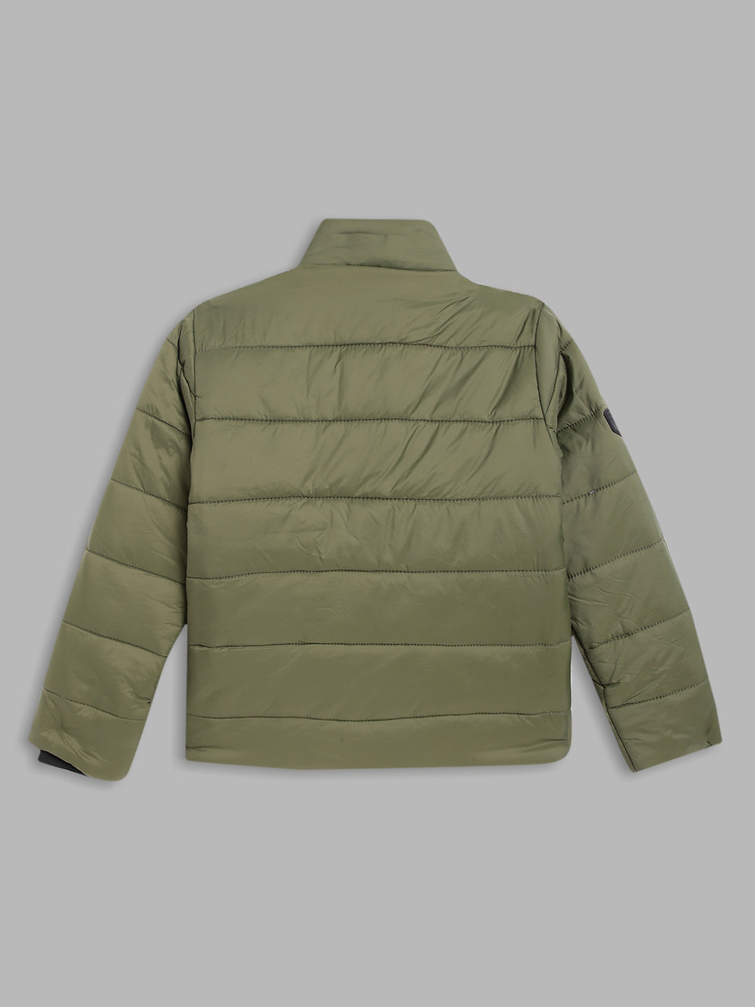 Blue Giraffe Boys Olive Solid Jacket