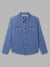 Blue Giraffe Boys Blue Solid Shirt