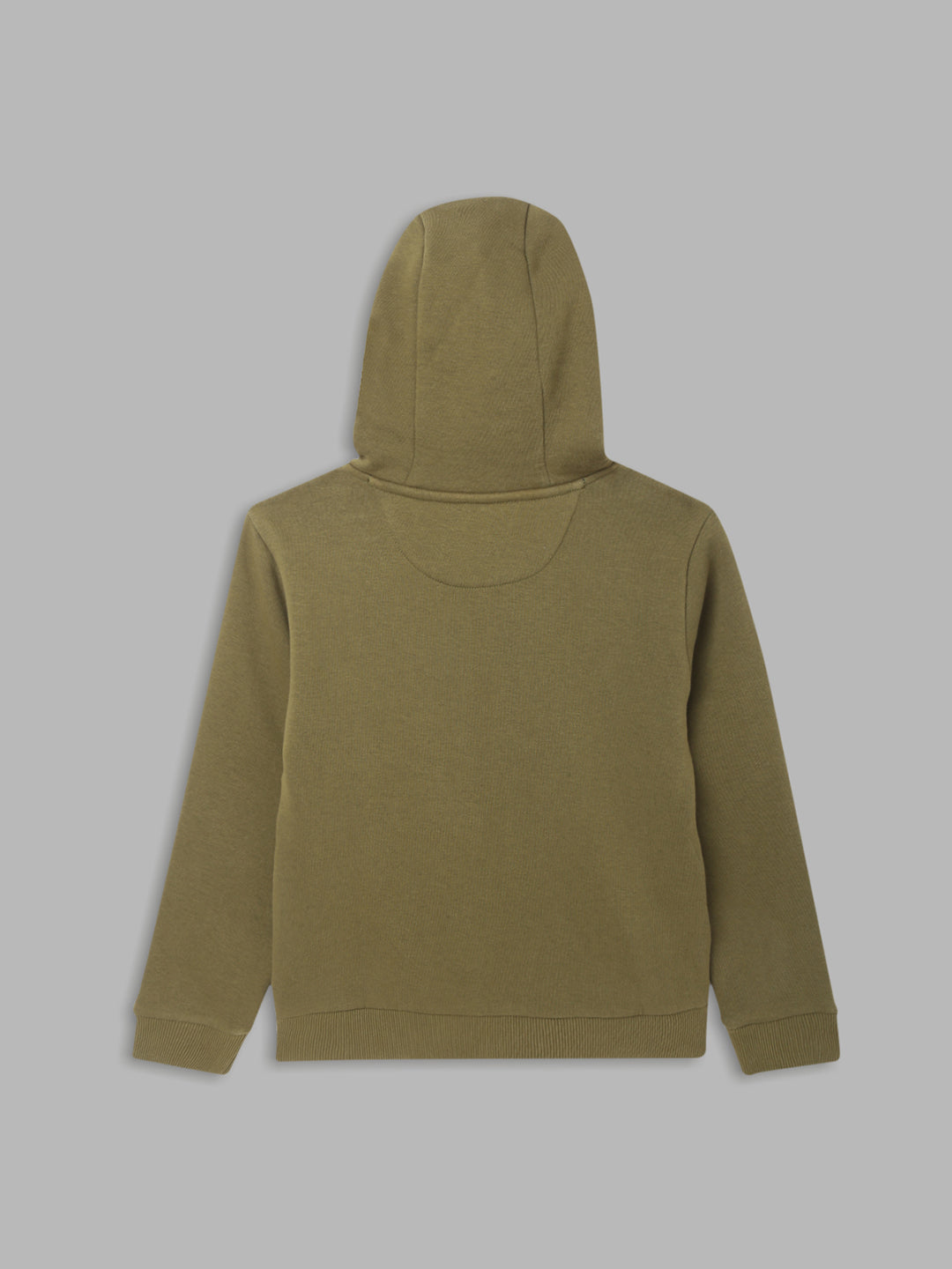 Blue Giraffe Boys Olive Solid Sweatshirt