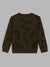 Blue Giraffe Boys Olive Printed Sweatshirt