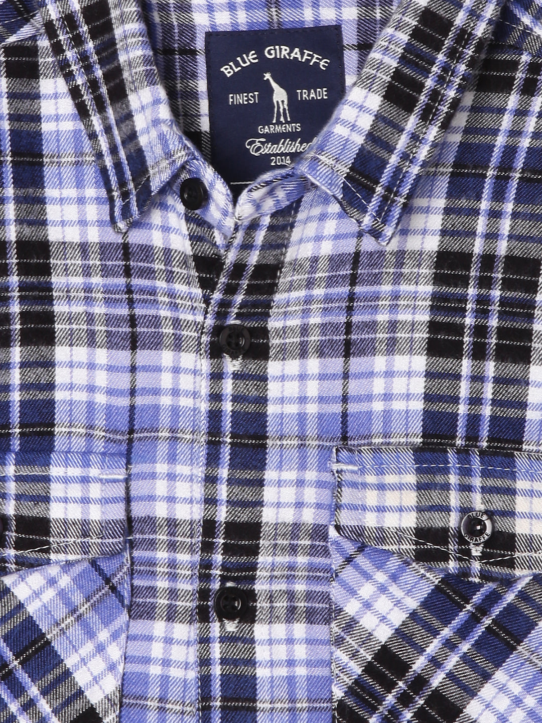 Blue Giraffe Boys Multi Checked Shirt