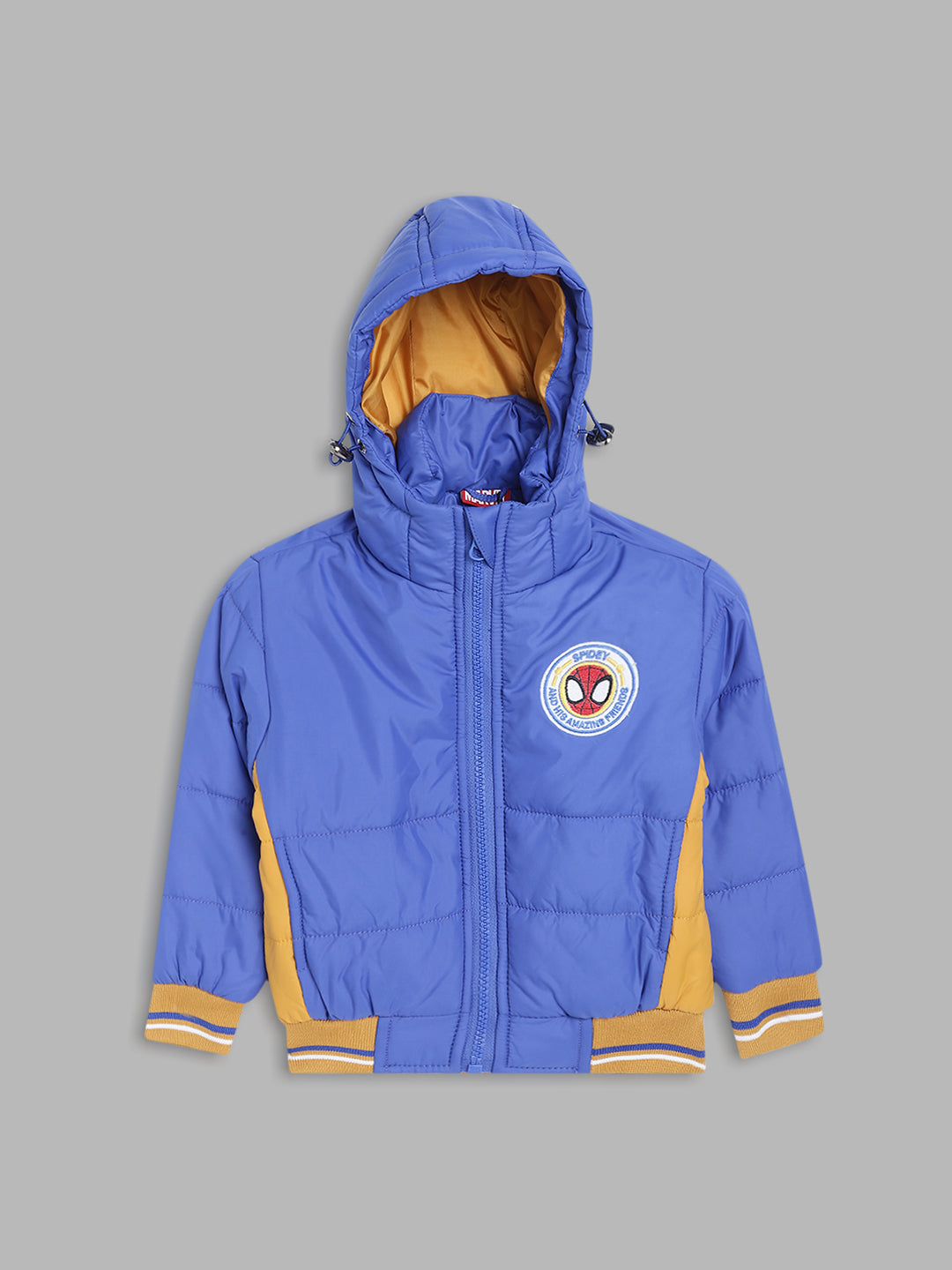 Blue Giraffe Boys Blue Colour blocked Jacket